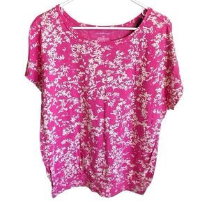 Lane Bryant New with tags shirt top Pink floral size 14/16 soft cotton